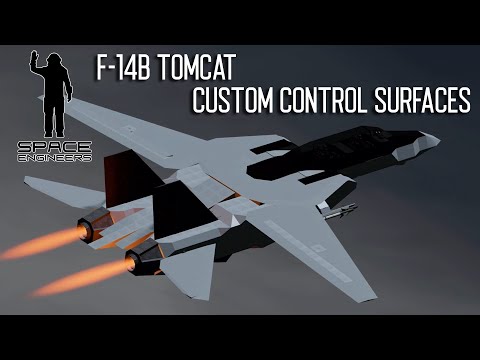 Space Engineers – F-14B Control Surface testing (no gyro)