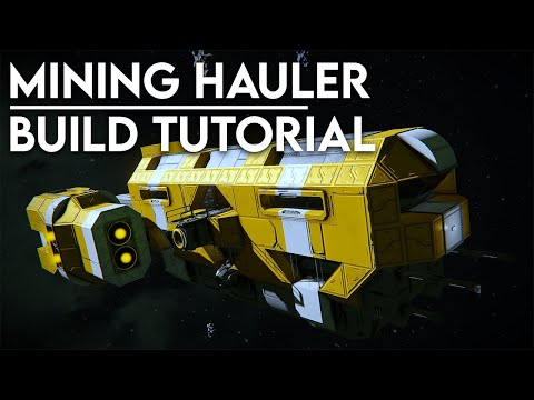 Space Engineers: How to build a mining hauler! (live build)