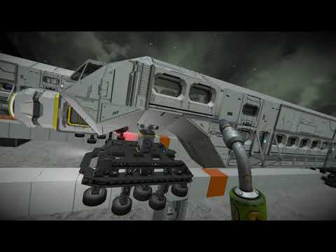 Space Engineers Monorail test drive on the moon EP 2
