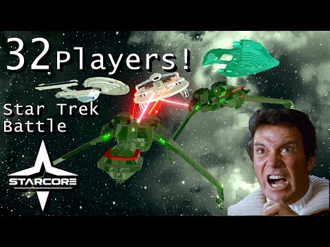 Space Engineers Star Trek Battle | StarCore Exhibition Match