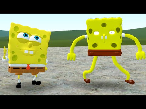 Spongebob vs Spong Bohb in Garry's Mod! (3D MEMES)