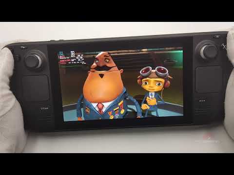 Steam Deck Gameplay – Psychonauts 2 – SteamOS + 40Hz mode