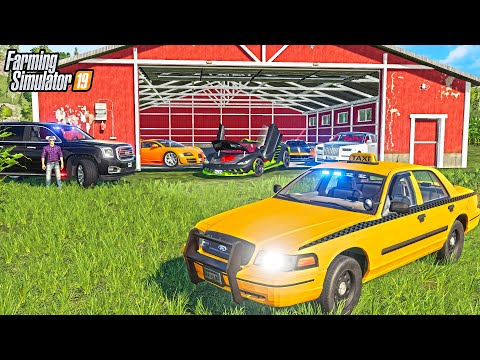 STOLEN SUPER CARS FOUND IN BARN | UNDERCOVER COPS | FARMING SIMULATOR 2019
