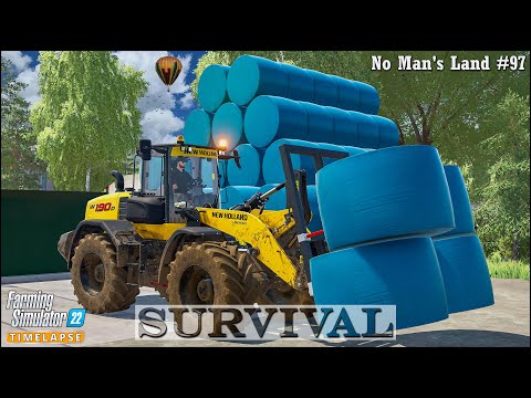 #Survival in No Man's Land Ep.97🔹Animal Care. Killing Weeds. Spreading Fertilizer🔹#FS22🔹#4K