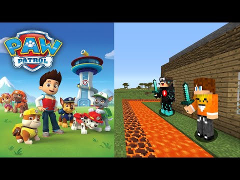 TAJNA BAZA vs PSI PATROL w Minecraft!