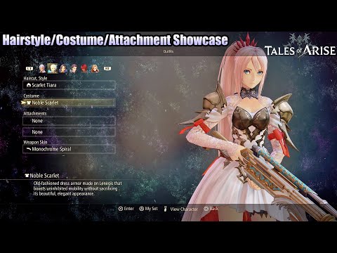 Tales of Arise – Hairstyle/Costume/Attachment Showcase