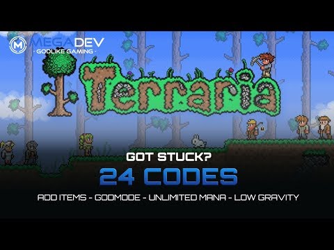 TERRARIA Cheats: Add Items, Godmode, Unlimited Mana, Low Gravity, … | Trainer by MegaDev