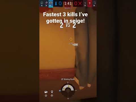 The fastest I’ve ever gotten 3 kills #seige #tomclancysrainbowsixsiege #rainbowsixsiege #apex