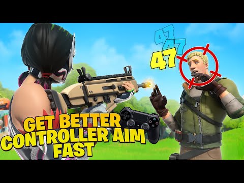 The FASTEST Way To Get Better Controller Fortnite Aim! (Fortnite Tips PS4 + Xbox)