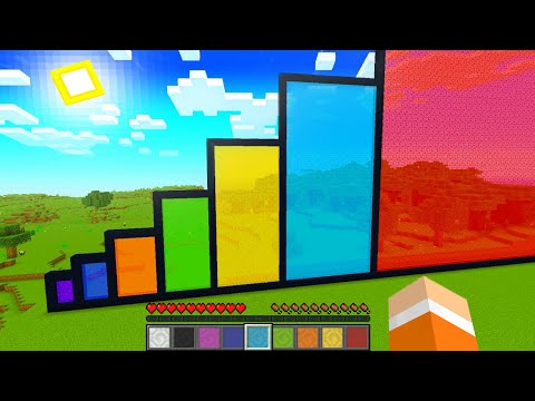 To jest PORTAL WSZYSTKICH ROZMIARÓW w Minecraft! NAJMNIEJSZE vs NORMALNE vs GIGANTYCZNE PORTALE!