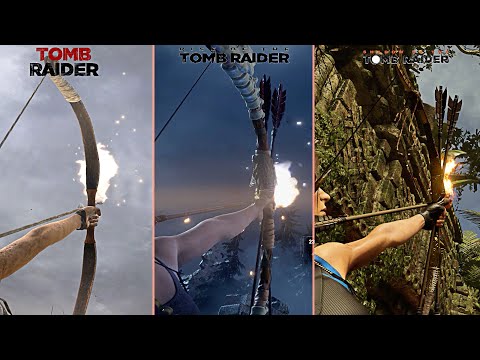 Tomb Raider Vs Rise Of The Tomb Raider Vs Shadow Of The Tomb Raider Comparison | Part 2