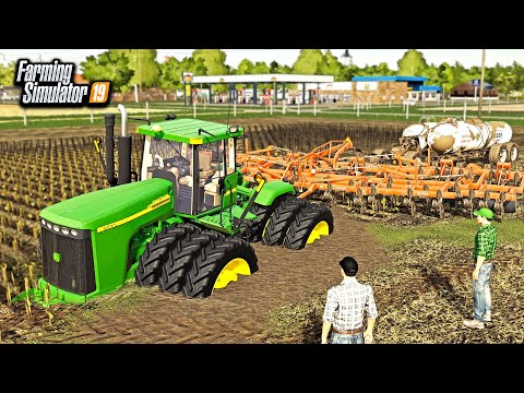 TRACTOR STUCK IN DEEP MUD! (RESCUE ATTEMPT) | FARMING SIMULATOR 2019