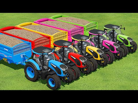 TRANSPORT, HARVEST & LOAD SUGAR BEET WITH LANDINI TRACTORS – Farming Simulator 22