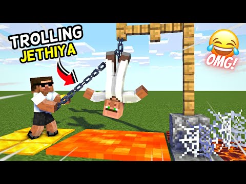 Trolling JETHIYA in Minecraft 😭 (Jethiya ka Popat Hogaya)