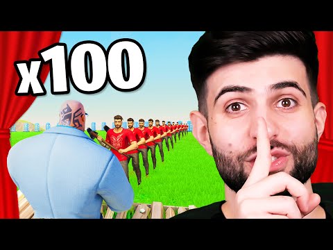 UNDERCOVER in a 100 PLAYER Fortnite Fashion Show!