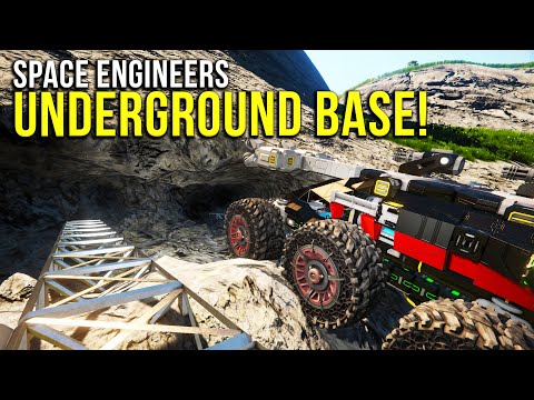 Underground Base! – Space Engineers Server Survival!