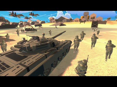US Army ISLAND FORTRESS Beach Defense! – Ravenfield: Battle Simulator