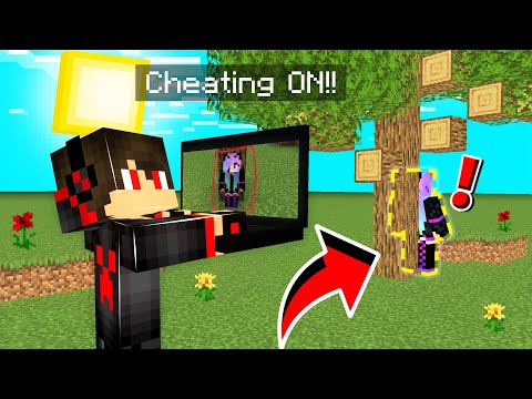 Using Security Cameras To Cheat In Hide And Seek in Minecraft