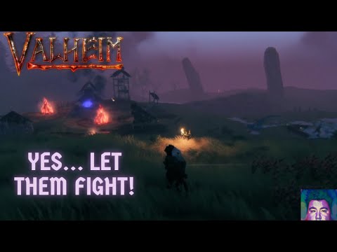 Valheim Fuling Camp vs Tar Pit Clear PLUS Fog At Night!!