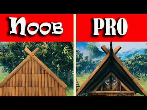 Valheim | How to build better looking roofs | Part 1 | valheim building Top tips and tricks |