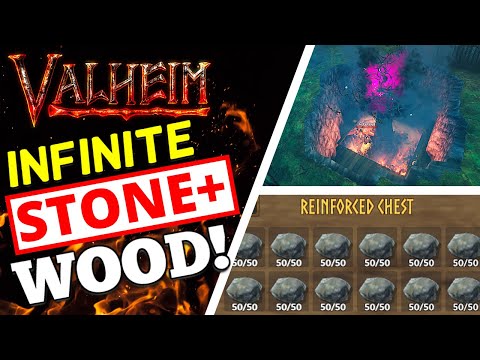 Valheim – INFINITE STONE + WOOD! EASY FARM!