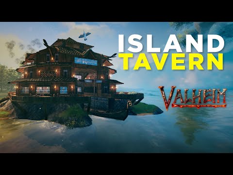 Valheim – Island Tavern Timelapse Build