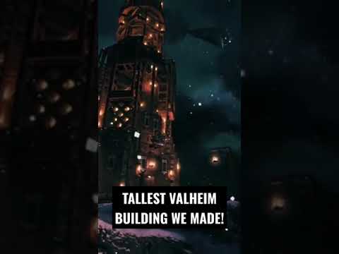 Valheim: The TALLEST building we made – #shorts