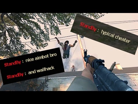 WallHack & Aimbot in Left 4 Dead 2 (Typical Cheater)