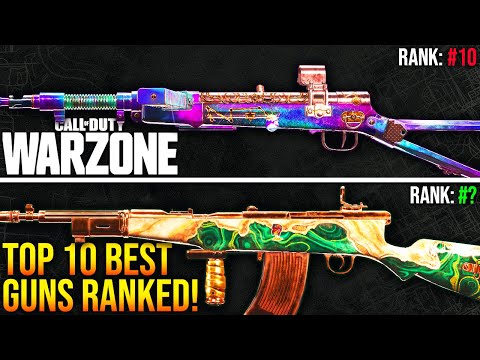 WARZONE: Top 10 BEST META WEAPONS Ranked! (WARZONE Best Loadouts)
