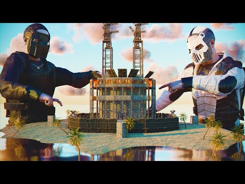 We lived on an OP island on a 500 pop server for an entire wipe – Rust