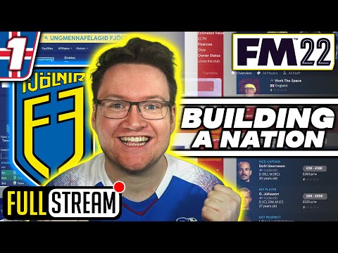 Welcome To Fjölnir: Building A Nation #1 – Football Manager 2022 (WorkTheSpace Full Stream)