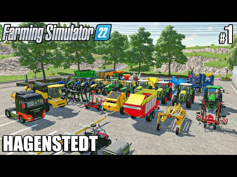 WELCOME to my NEW FARM | COWS in Hagenstedt | Farming Simulator 22 Timelapse 1