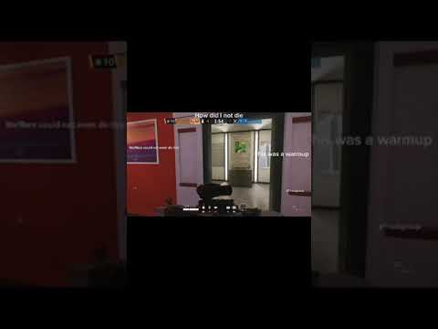 When you got 2 kills in rainbow 6 seige