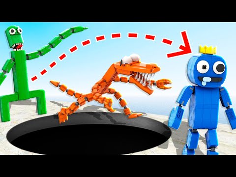 Who has the Longest Jump? – Lego Rainbow Friends (Garry's Mod)