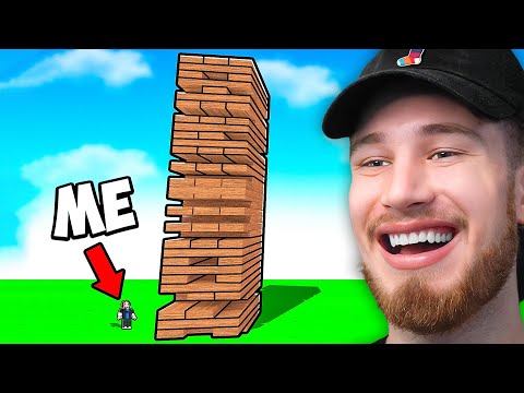 World's BIGGEST JENGA CHALLENGE in Roblox!