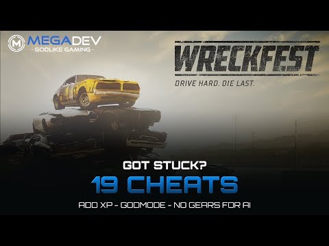WRECKFEST CHEATS: Add XP, Godmode, No Gears for AI, … | Trainer by MegaDev