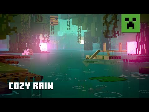 Minecraft Soothing Scenes – Relaxing Rainy Swamp