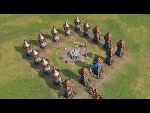 Age of Empires 4 – 4v4 CASTLE BLOOD AUTOMATIC RUSH | Multiplayer Gameplay
