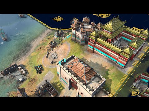 Age of Empires 4 – 4v4 MASSIVE NAVAL BLOCKADE | Multiplayer Gameplay