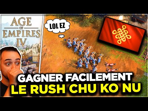 Age Of Empires 4 ⚔️ | TUTO Débutant Chinois : Le RUSH CHU KO NU (Zhuge Nu) [Gameplay FR]