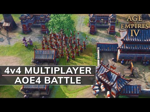 Age of Empires 4 Gameplay – 4K HDR – AOE4 Skirmish Multiplayer