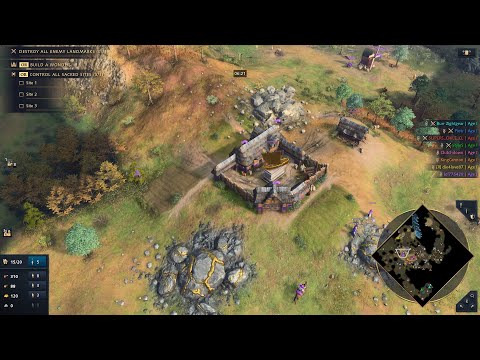 Age of Empires 4 : Teamgame Multiplayer 4vs4 Megarandom Nomad Spearman cant couter Lancer