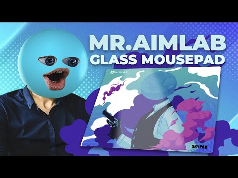Aimlab x Skypad Glass Mousepad