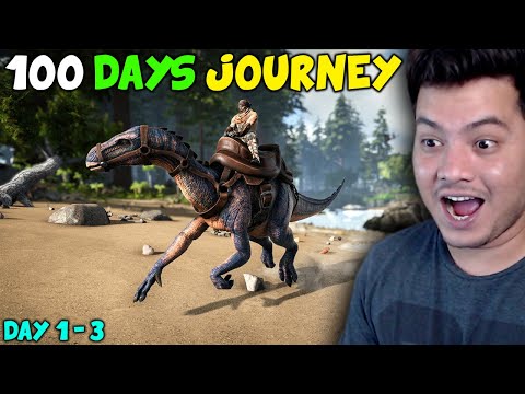 Ark Survival 100 Days Journey😥-Ark Survival Evolved Evolved 100 Days -PART 1 (HINDI)