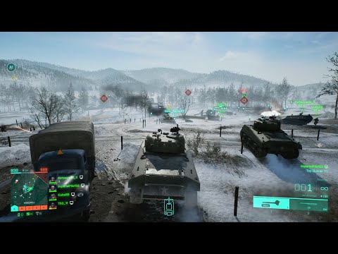 Battlefield 2042: Portal Gameplay – BF1942 – 120 Player Conquest Battle of the Bulge (Sherman Tank)