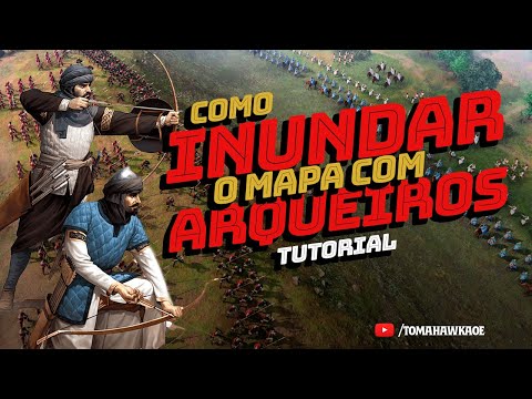 Como INUNDAR o mapa com arqueiros | AGE OF EMPIRES 4