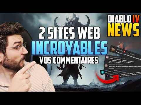 Diablo 4 : 2 SITES WEB INCROYABLES ! Optimisez votre EQUIPEMENT et la recherche de vos ASPECTS !