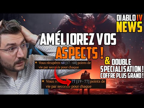 Diablo 4 : AMÉLIOREZ VOS ASPECTS ! Des info sur la double spécialisation et votre espace de coffre!