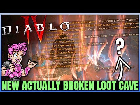 Diablo 4 – Get 45 Legendaries & 22 MILLION XP in 1 Hour – New BROKEN OP Loot Cave Guide – Do It NOW!