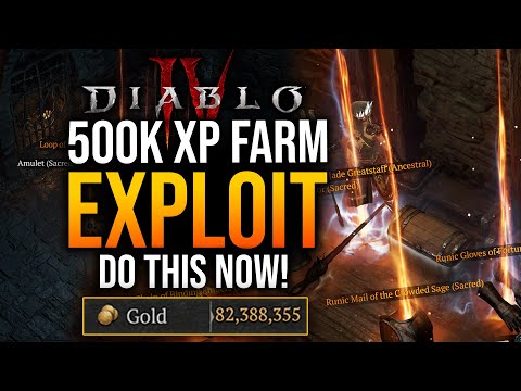 Diablo 4 – INSANE 500K XP & Legendary Farm Glitch! AFTER PATCH!